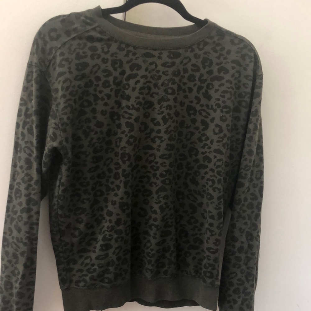 Z Supply cheetah print sweatshirt
